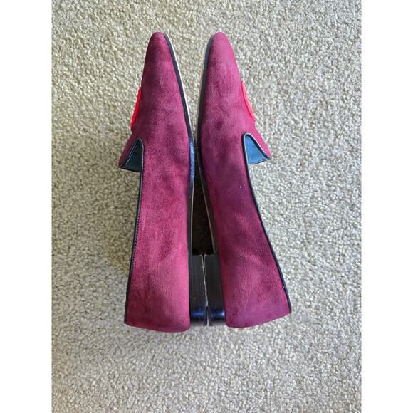 Kate Spade Lounge Apple Loafer Grenache Suede Slip-On Flats Size 10 B - Picture 5 of 8